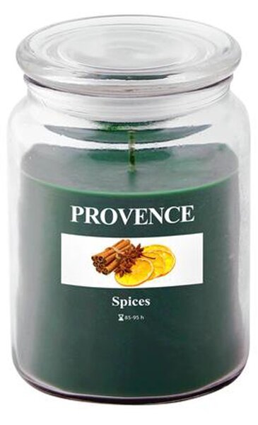 Provence Vonná svíčka ve skle 95 hodin koření