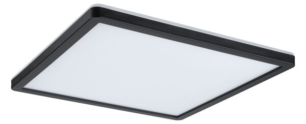 Paulmann 71001 Atria Shine, černé stropní LED svítidlo s korónou, 16W LED 3000K, 29x29cm