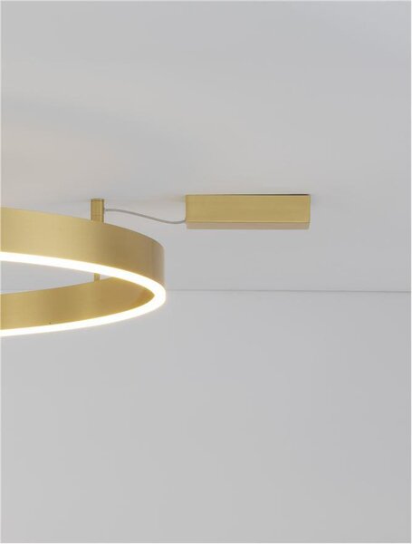 Nova Luce Stropní LED svítidlo MOTIF, ø 100cm, 55W 3000K stmívatelné Barva: Bílá