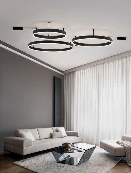 Nova Luce Stropní LED svítidlo MOTIF, ø 100cm, 55W 3000K stmívatelné Barva: Bílá