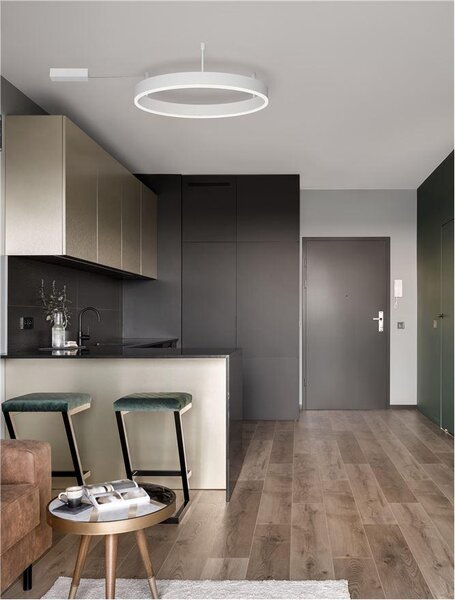 Nova Luce Stropní LED svítidlo MOTIF, ø 60cm, 40W 3000K stmívatelné Barva: Mosaz