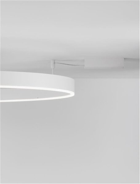 Nova Luce Stropní LED svítidlo MOTIF, ø 100cm, 55W 3000K stmívatelné Barva: Bílá