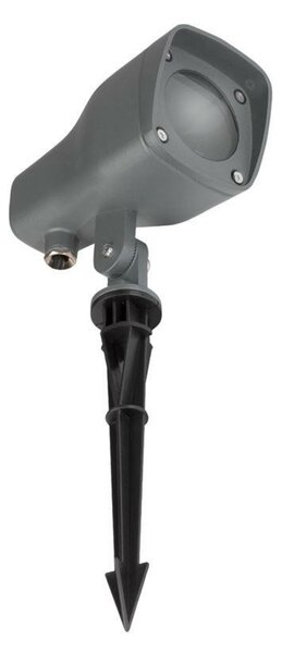 NOVA LUCE venkovní svítidlo s bodcem INSIDE tmavě šedý hliník a sklo GU10 1x7W 220-240V IP54 bez žárovky 875409