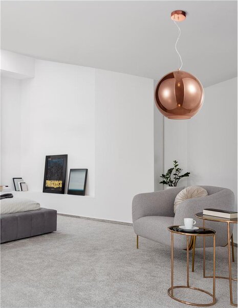 Nova Luce Závěsné svítidlo NAZIO, 35cm, E27 1x12W Barva: Zlatá