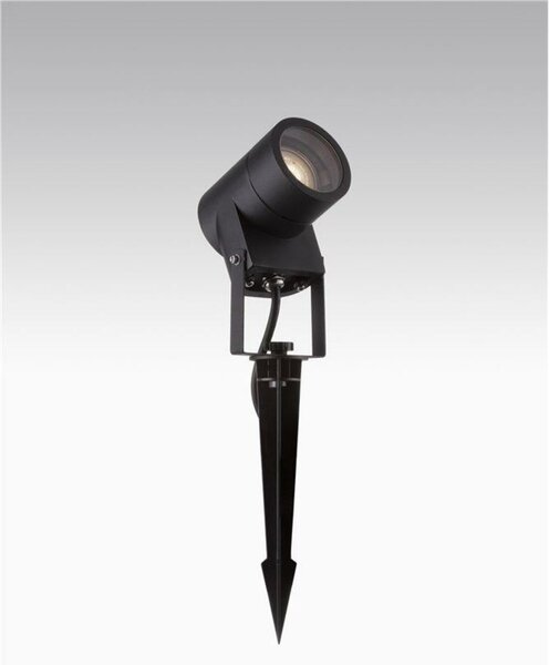 NOVA LUCE venkovní svítidlo s bodcem VIDA černý hliník a čiré sklo GU10 1x10W 220-240V bez žárovky IP65 9026128