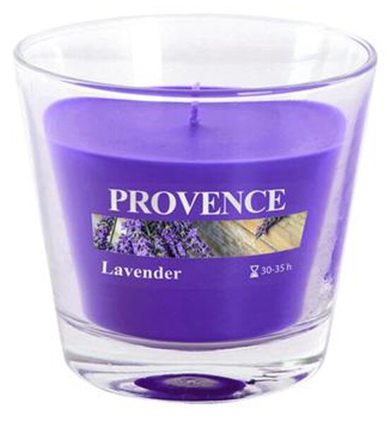 Provence Vonná svíčka ve skle 35 hodin levandule