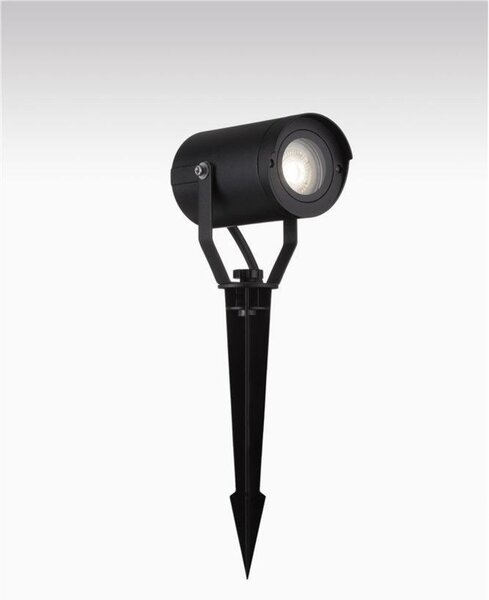 NOVA LUCE venkovní svítidlo s bodcem KIMIKO černý hliník a čiré sklo GU10 1x10W 220-240V bez žárovky IP54 9026127