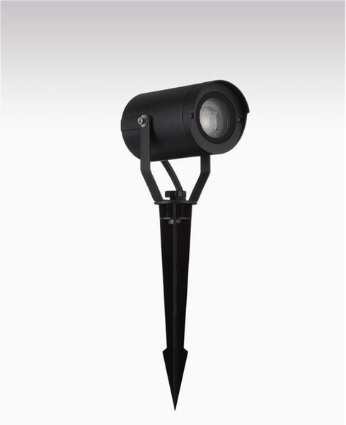 NOVA LUCE venkovní svítidlo s bodcem KIMIKO černý hliník a čiré sklo GU10 1x10W 220-240V bez žárovky IP54 9026127