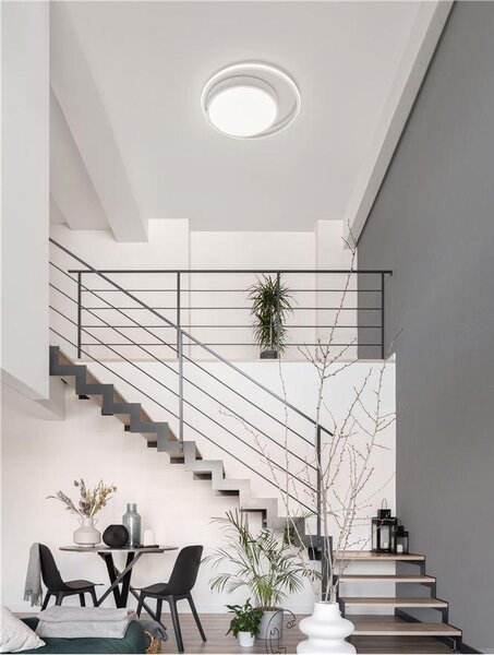 Nova Luce Stropní LED svítidlo ODREY, 30W, ø 40 cm Barva: Bílá