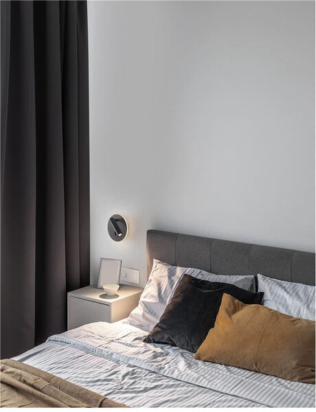 Nova Luce Bodové LED svítidlo PENOR, vypínač na těle, 9W 3000K Barva: Černá