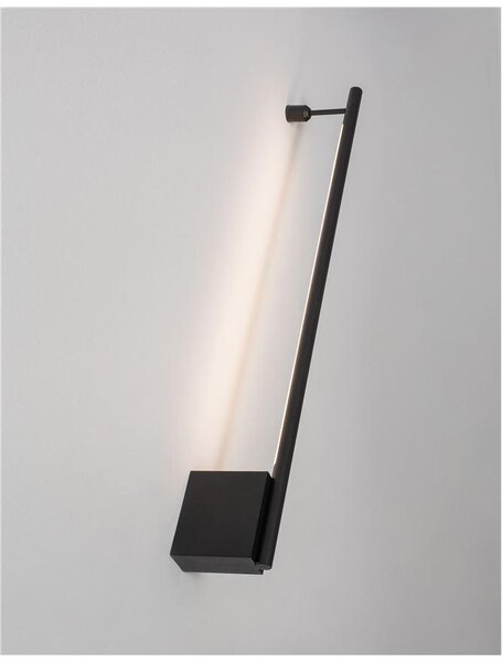 Nova Luce Nástěnné LED svítidlo GROPIUS černý hliník 10W 3000K