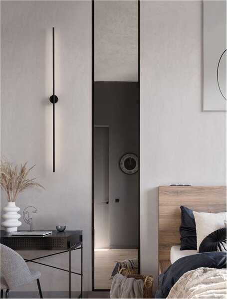 Nova Luce Nástěnné LED svítidlo ADEN 20W 3000K hliník černá