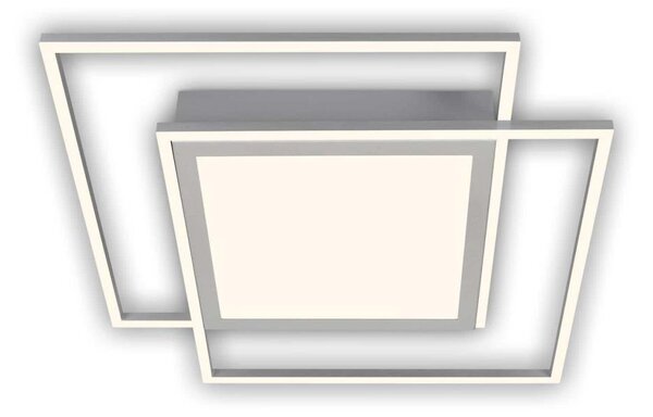 Brilo - LED Stropní svítidlo 2xLED/16W/230V + LED/19W 51,5x51,5 cm matný chrom