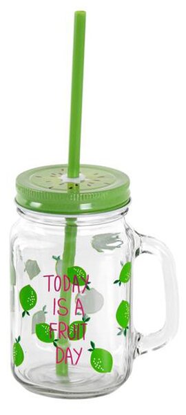 Toro Sklenice s brčkem ovoce 450ml MIX motivů 350691
