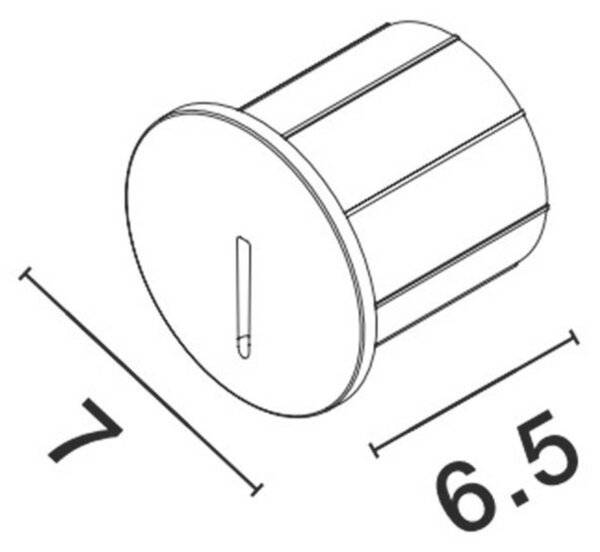 NOVA LUCE venkovní zapuštěné svítidlo do zdi CIRCE černý hliník LED 3W 220-240V 3000K IP54 9136185