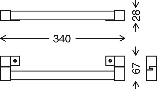 Briloner 2107-018 - LED Osvětlení zrcadla LED/8W/230V IP44 lesklý chrom