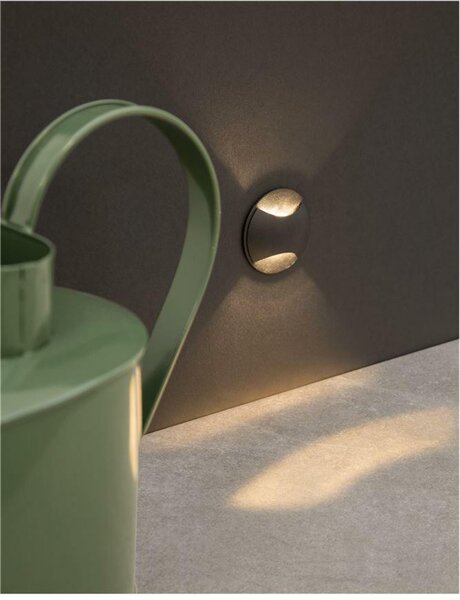 NOVA LUCE venkovní zapuštěné svítidlo do zdi JOYA černý hliník LED 3W 3000K 100-240V 19st. IP65 9944142