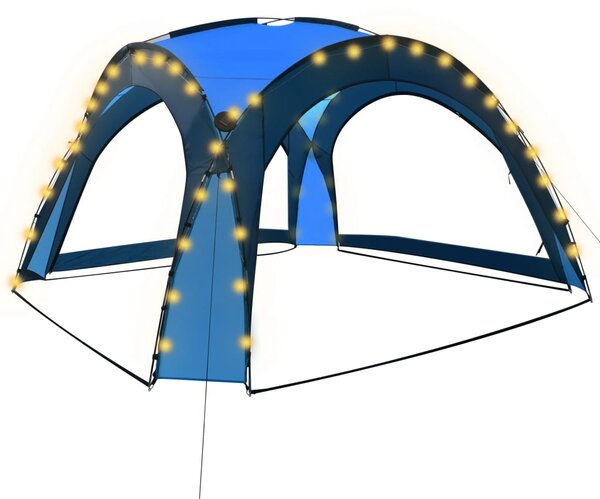 Party stan Lodneer s LED světly - 3,6x3,6x2,3 m | modrý