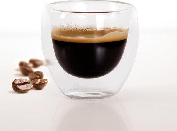 Toro Skleněný hrnek Espresso dvojité borosilikátové sklo 100 ml