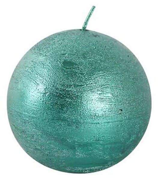 Toro Rustikální svíčka koule 8cm PROVENCE zelená