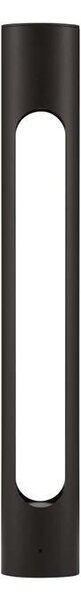Nova Luce Venkovní sloupkové svítidlo ELLERY černý hliník a akryl LED 12W 3000K IP65