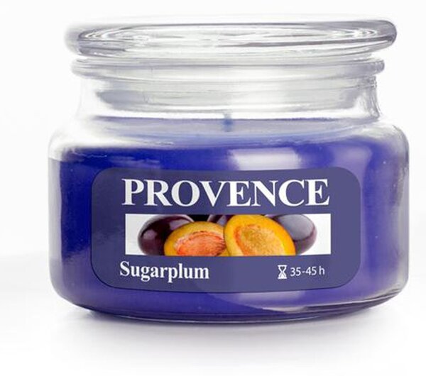 Provence Vonná svíčka ve skle 45 hodin švestka