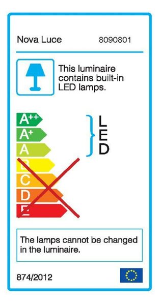 NOVA LUCE venkovní zapuštěné svítidlo do zdi PASSAGGIO bílý hliník LED 1W 3000K 3V IP54 délka kabelu 1.80m použijte driver 9020170 8090801