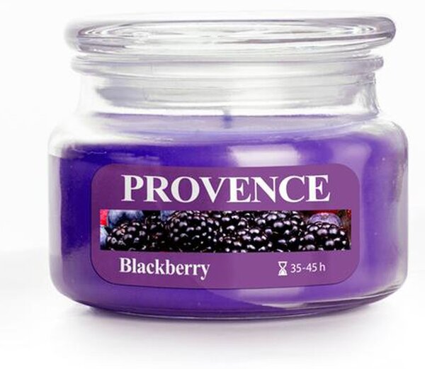 Vonná svíčka ve skle PROVENCE 45 hodin ostružina