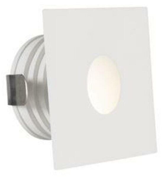 NOVA LUCE venkovní zapuštěné svítidlo do zdi PASSAGGIO bílý hliník LED 1W 3000K 3V IP54 délka kabelu 1.80m použijte driver 9020170 8058001
