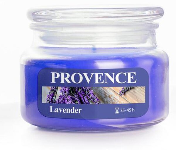 Provence Vonná svíčka ve skle 45 hodin levandule