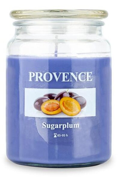 Provence Vonná svíčka ve skle 95 hodin švestka