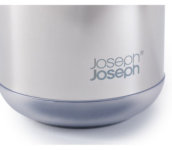 Dávkovač mýdla z nerezové oceli v leskle stříbrné barvě 300 ml EasyStore Luxe – Joseph Joseph