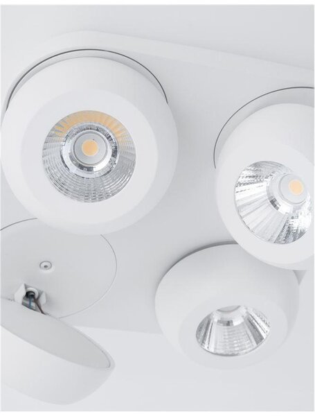 Nova Luce Bodové svítidlo GON, LED 4x5W 3000K Barva: Černá