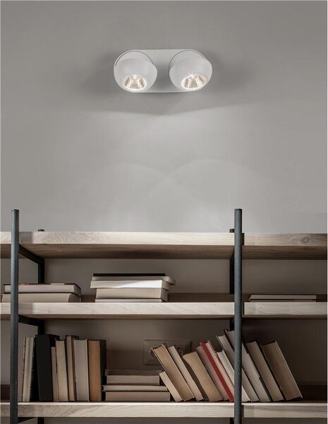 Nova Luce Bodové svítidlo GON, LED 2x5W 3000K Barva: Černá