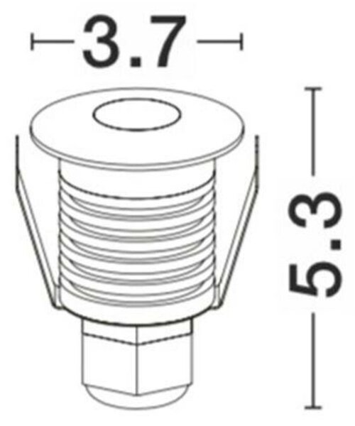 NOVA LUCE venkovní zapuštěné svítidlo do země BANG nikl satén hliník LED 1W 3000K 3V IP67 délka kabelu 1.80m použijte driver 9020170 9019212