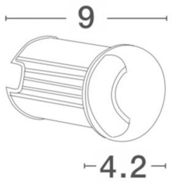 NOVA LUCE venkovní zapuštěné svítidlo do země BANG nikl satén hliník LED 1W 3000K IP67 100-240V 42st. vč. driveru 9203111