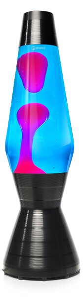 Mathmos Astro Vinyl, originální lávová lampa s modrou tekutinou a růžovou lávou, 43cm