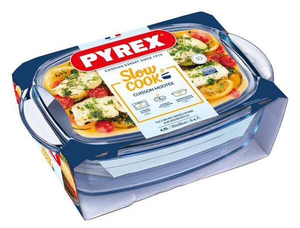 Pyrex Skleněná zapékací mísa s víkem 33x20cm/4,5l