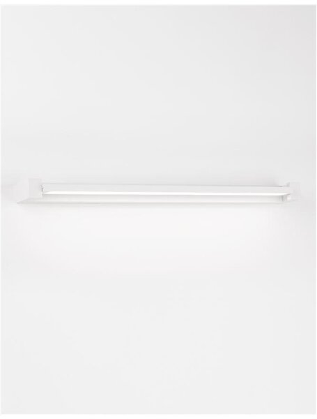 Nova Luce Nástěnné LED svítidlo LINE bílá hliník a akryl 20W 3000K