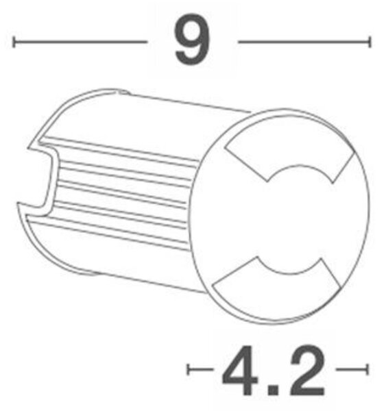 NOVA LUCE venkovní zapuštěné svítidlo do země BANG nikl satén hliník LED 1W 3000K IP67 100-240V 42st. vč. driveru 9203112