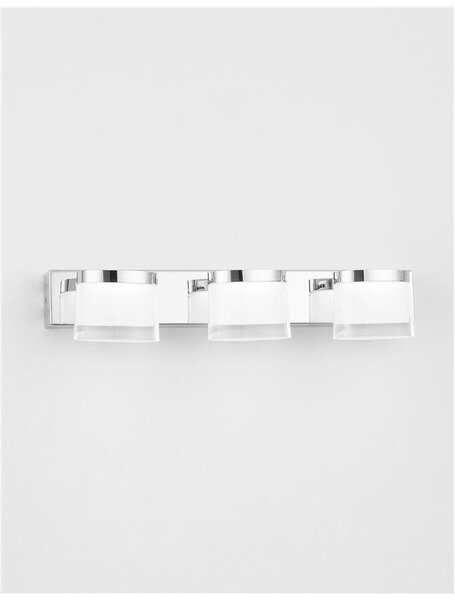 Nova Luce Nástěnné svítidlo nad zrcadlo SABIA, LED 15W 3000K IP44