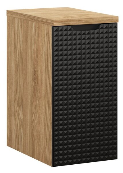 Comad Závěsná koupelnová skříňka Luxor Black s deskou 81-30-1D černý/dub olejovaný