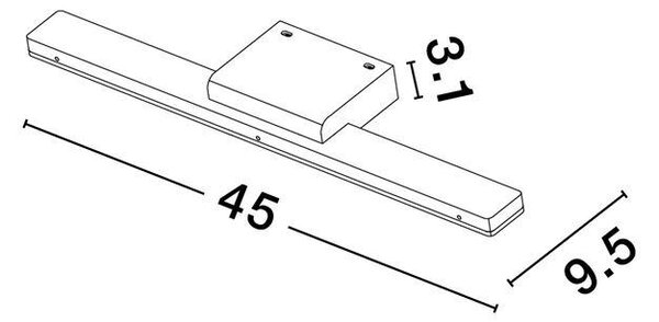 Nova Luce Nástěnné svítidlo nad zrcadlo NYX, LED 12W 3000K, IP44 Barva: Šedá