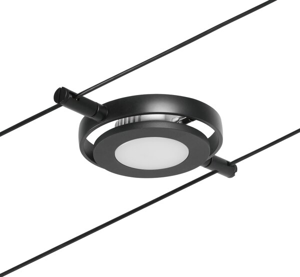 Paulmann 94418 CorDuo RoundMac, sada lankové LED osvětlení, 5x4,5W LED 3000K, černá, délka 500cm