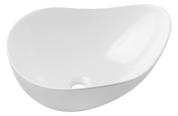 Comad Závěsná skříňka Ovalia Cloud s deskou a umyvadlem 80 cm dub Cremona