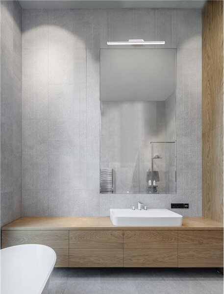 Nova Luce Nástěnné svítidlo nad zrcadlo NYX, LED 12W 3000K, IP44 Barva: Šedá