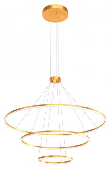 Redo 01-2246-TRIAC Orbit direct, závěsné kruhové svítidlo, 186W LED 3000K stmívatelné TRIAC , bronz, prům. 60+100+150cm