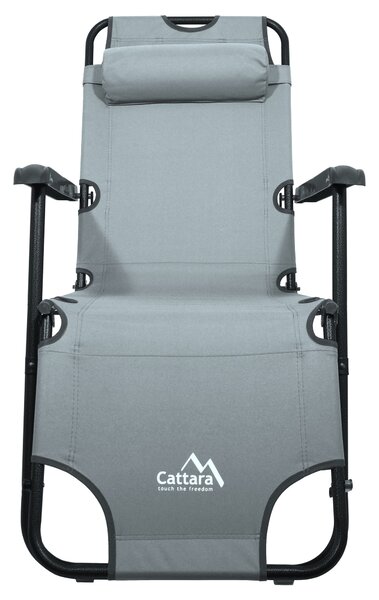 CATTARA Lehátko/křeslo COMFORT šedé Cattara