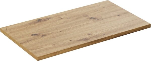 Comad Koupelnová sestava Casad s deskou, bočním regálem a skříňkami 80 cm bílá/dub artisan