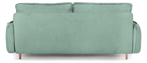 Zelená rozkládací pohovka z textilie bouclé 215 cm Patti – Bonami Selection